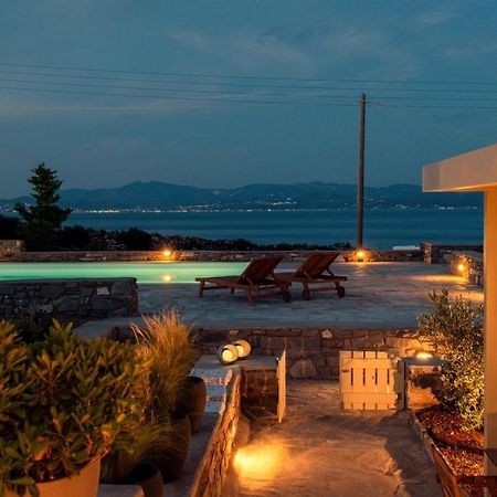 Kallirroe Deluxe Villa With Sea View And Pool Chrisi Akti  Eksteriør billede